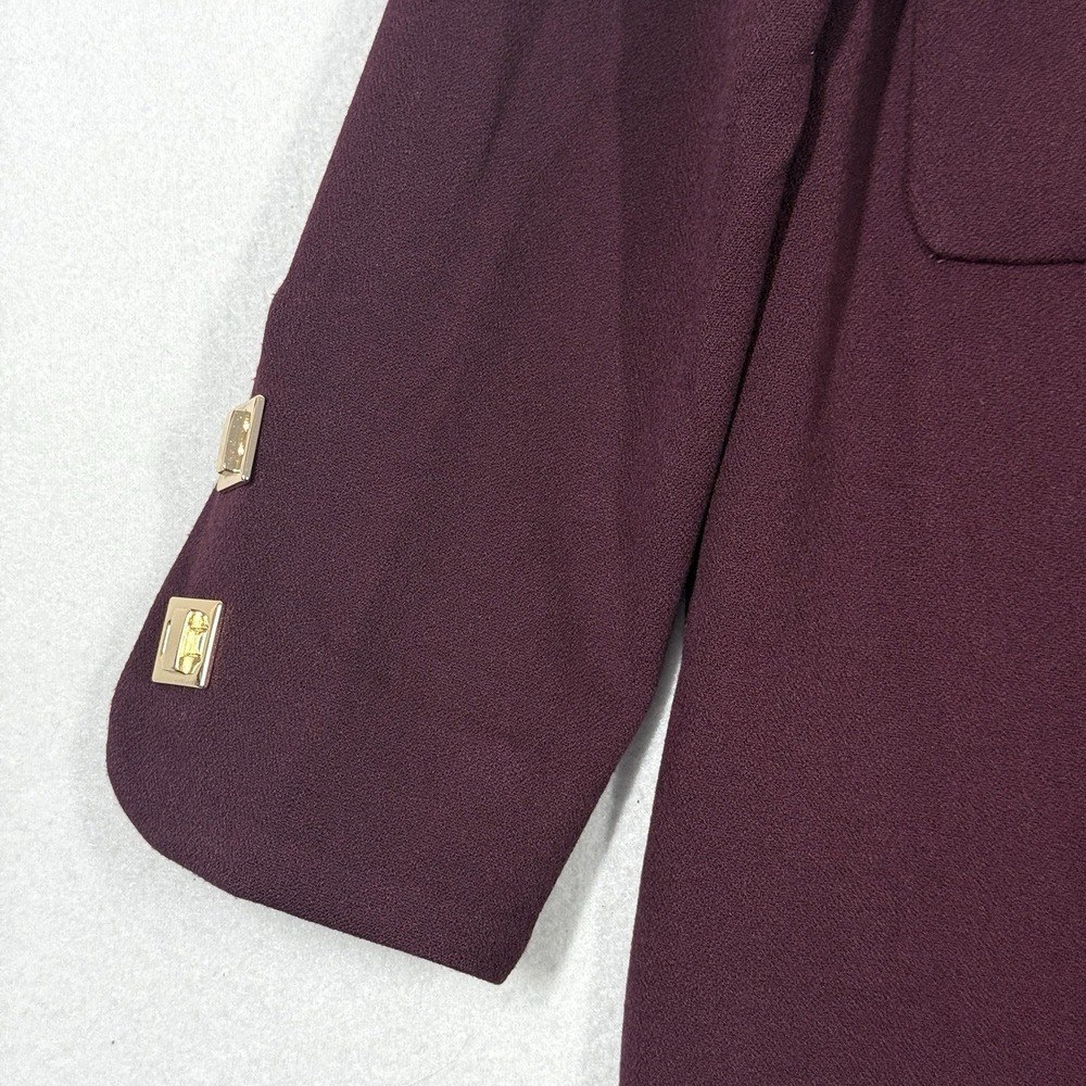 Tuckernuck Dress Womens Small Oxblood Barnett Mini Dress‎ Square Snap Button - Picture 3 of 15